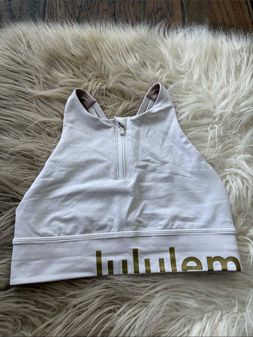 Lululemon Energy high neck long line zip front bra sz 8